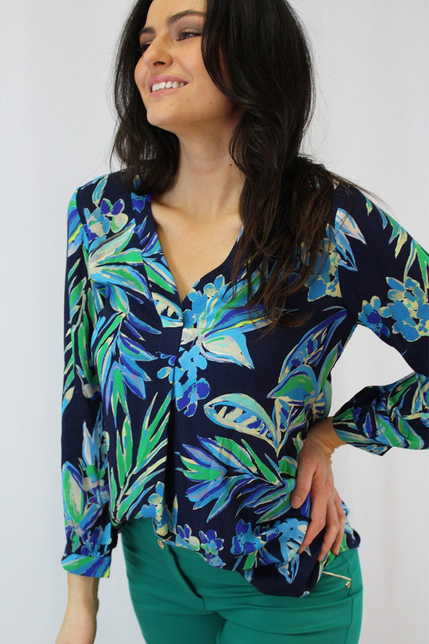 Chemisier Satiné H&M Col En V Avec Petit Col Stand-up - Taille 8, Couleur Ivoire, Occasion Très Bon état
